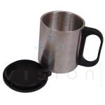 Caneca de inox 200ml com tampa 