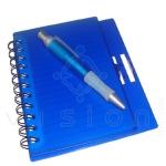 Bloco de anotações com Caneta 13x16cm (90 folhas)