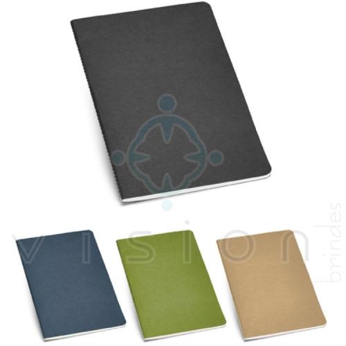 Caderno com Capa e Folhas Reciclado - 14 x 21 cm