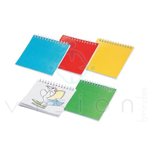 Caderneta para colorir