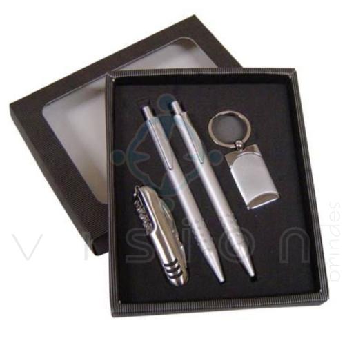 Kit Executivo com 4 peças de metal