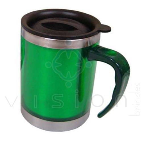 Caneca portátil 400ml com tampa 