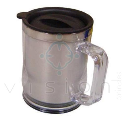 Caneca portátil 400ml com tampa 