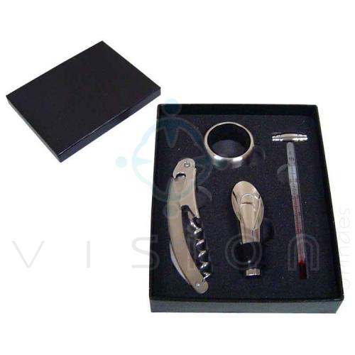 Kit para Vinho com 4 peças