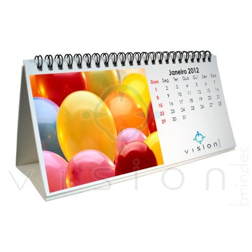 Calendário de Mesa Personalizado 06 folhas (21x15)