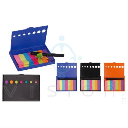 Kit com post it coloridos