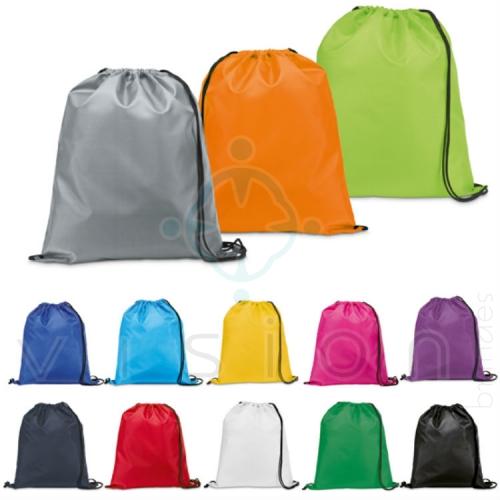 Sacola tipo mochila em Nylon 210D