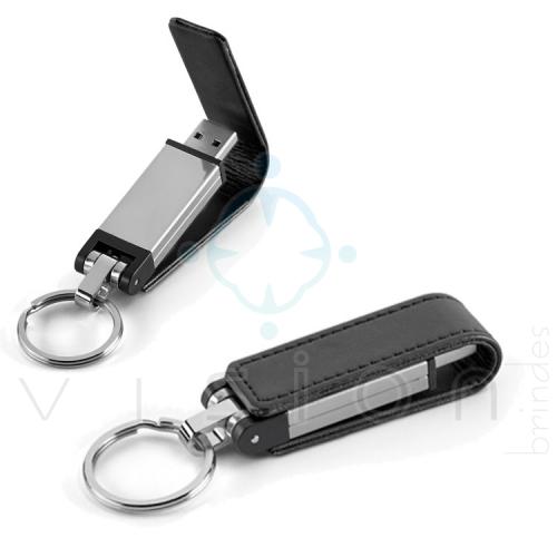 Pen Drive em Couro Sintético 8GB