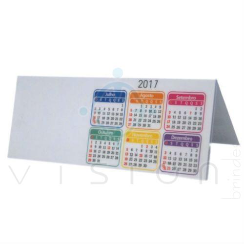 Calendário de Mesa em PVC 
