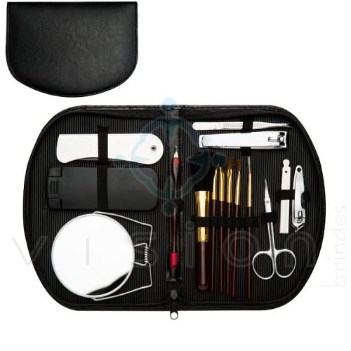 Kit manicure com 15 peças