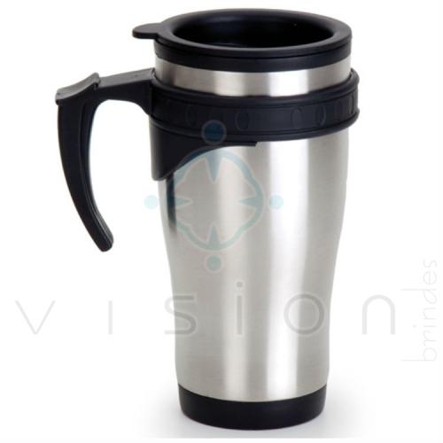 Caneca Inox com Plástico 450ml