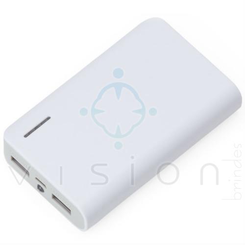 Carregador Portátil Power Bank 3000mAh c/ Lanterna