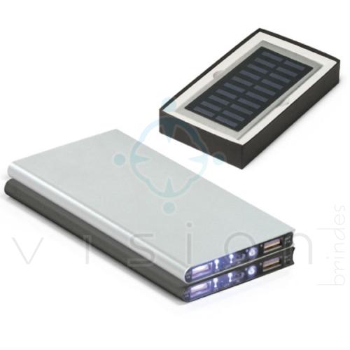 Carregador Solar Portátil de Alumí­nio 8000mAh