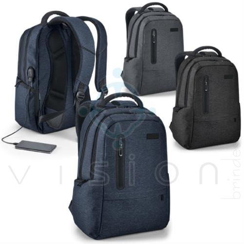 Mochila para Notebook Impermeável com Porta USB 