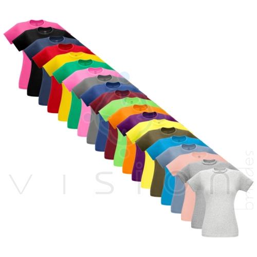 Camiseta Feminina Corte Cinturado Cores (150g/m²)
