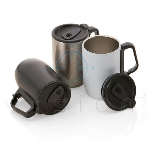 Caneca 350ml em Aço Inox