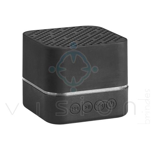 Caixa de som em ABS com luz LED e autonomia 2h