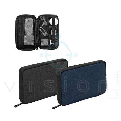 Bolsa organizadora em poliéster reciclado